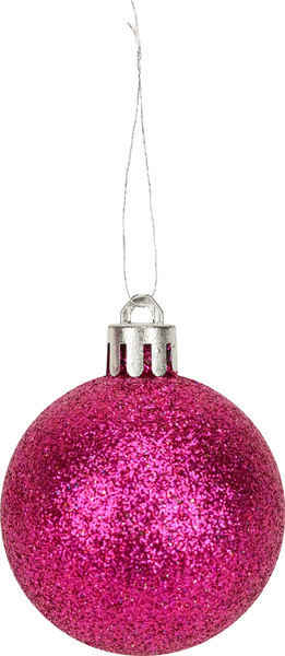 Изображение товара Набор шаров новогодних Miland Новогоднее настроение / НУ-5635 (24шт, 5см, насыщенный розовый)