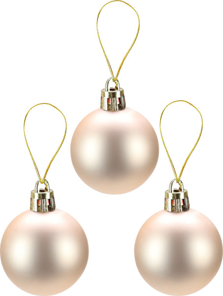 Изображение товара Набор шаров новогодних Miland Новогоднее настроение / НУ-3436 (25шт, 4см, золото/красный)