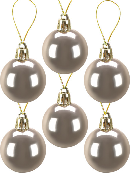 Изображение товара Набор шаров новогодних Miland Новогоднее настроение / НУ-3436 (25шт, 4см, золото/красный)