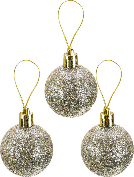 Изображение товара Набор шаров новогодних Miland Новогоднее настроение / НУ-3436 (25шт, 4см, золото/красный)