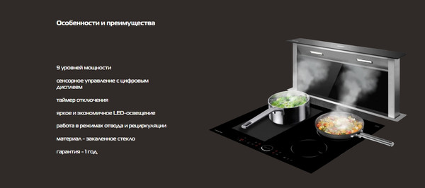 Изображение товара Вытяжка скрытая Hiberg VTMF 90100 B
