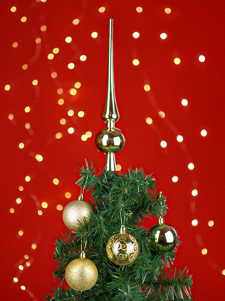 Изображение товара Набор шаров новогодних Miland С верхушкой / НУ-3607 (21шт, золото)