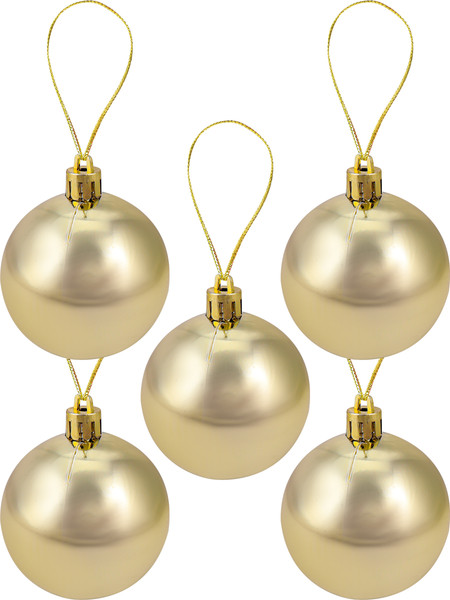 Изображение товара Набор шаров новогодних Miland С верхушкой / НУ-3607 (21шт, золото)