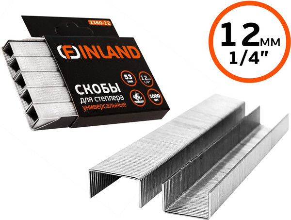 Изображение товара Скобы Finland 2360-12 (1000шт)