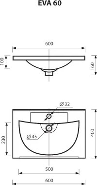 Изображение товара Тумба с умывальником Brevita Ariana 80 / ARI-01080-03062Я+Р-Евв14080-Д