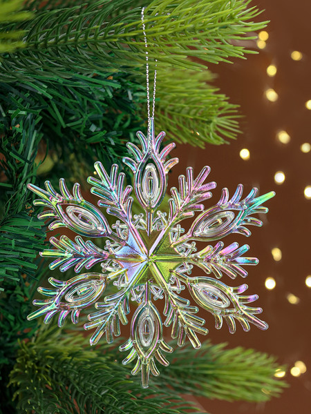 Изображение товара Елочная игрушка Miland Зимняя звезда / НУ-7465 (12.5x12.5см)