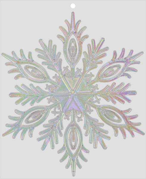 Изображение товара Елочная игрушка Miland Зимняя звезда / НУ-7465 (12.5x12.5см)