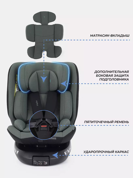 Изображение товара Автокресло Rant Helix Isofix / AY819 (зеленый)