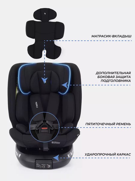 Изображение товара Автокресло Rant Helix Isofix / AY819 (черный)