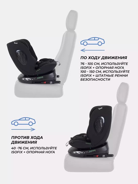Изображение товара Автокресло Rant Helix Isofix / AY819 (черный)