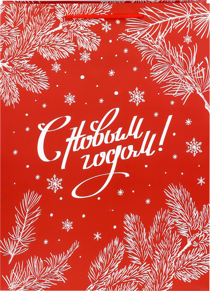 Изображение товара Пакет подарочный Miland Dream Cards Сияющий иней / ПКП-6697 (31x40x12см)