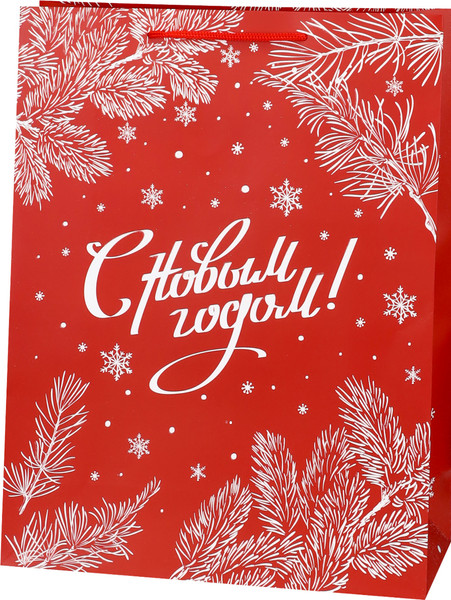 Изображение товара Пакет подарочный Miland Dream Cards Сияющий иней / ПКП-6697 (31x40x12см)