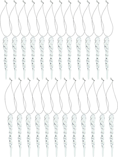 Изображение товара Набор елочных игрушек Miland Зимняя история / НУ-9901 (24шт, 13см)