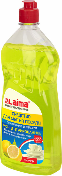Изображение товара Средство для мытья посуды Laima Professional Лимон Концентрат (1л)