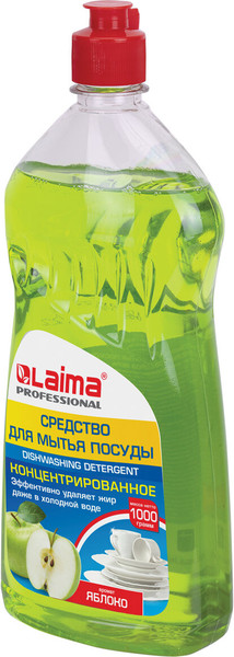 Изображение товара Средство для мытья посуды Laima Professional Яблоко Концентрат (1л)