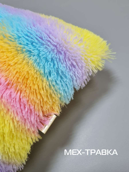 Изображение товара Подушка декоративная MATEX Plush 65-630 (розовый/голубой/желтый )