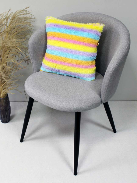 Изображение товара Подушка декоративная MATEX Plush 65-630 (розовый/голубой/желтый )