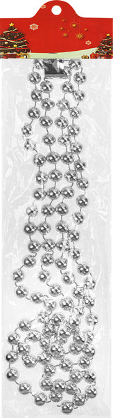 Изображение товара Гирлянда-бусы Miland Волшебный праздник / НУ-0059 (d 1.4см, длина 1.8м, серебристый)