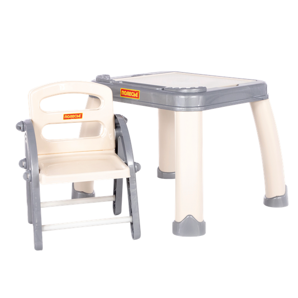 Изображение товара Комплект мебели с детским столом Полесье Набор дошкольника №2 / 11514 (серый/бежевый)