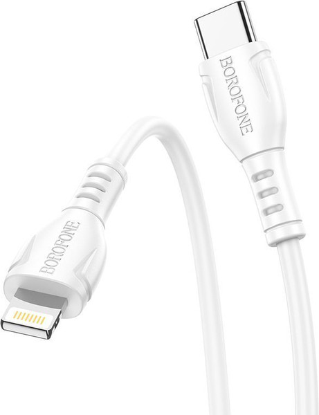 Изображение товара Кабель Borofone BX51 Triumph Type-C-Lightning (1м, белый)