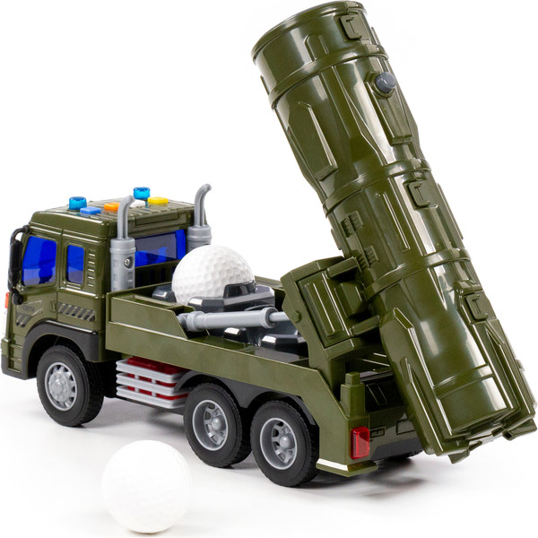 Изображение товара Автомобиль игрушечный Полесье Сити С зенитно-ракетной установкой / 95329