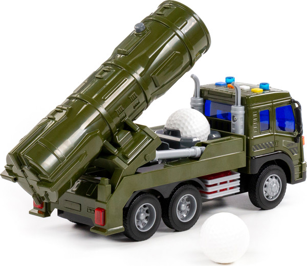Изображение товара Автомобиль игрушечный Полесье Сити С зенитно-ракетной установкой / 95329