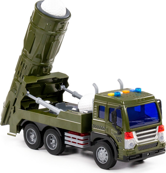 Изображение товара Автомобиль игрушечный Полесье Сити С зенитно-ракетной установкой / 95329