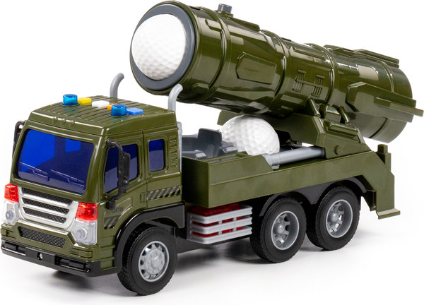 Изображение товара Автомобиль игрушечный Полесье Сити С зенитно-ракетной установкой / 95329