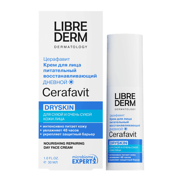 Изображение товара Крем для лица Librederm Cerafavit Питательный восстанавливающий дневной (30мл)