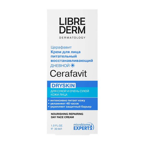 Изображение товара Крем для лица Librederm Cerafavit Питательный восстанавливающий дневной (30мл)