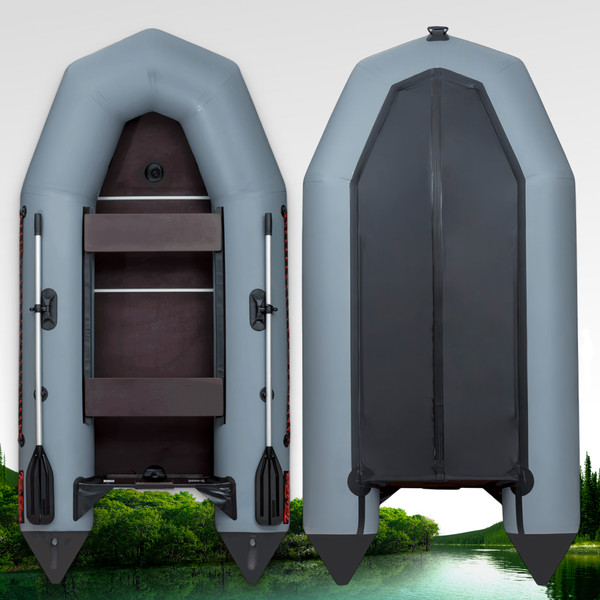 Изображение товара Надувная лодка BarrakuDA BR-2900 Киль (серый)