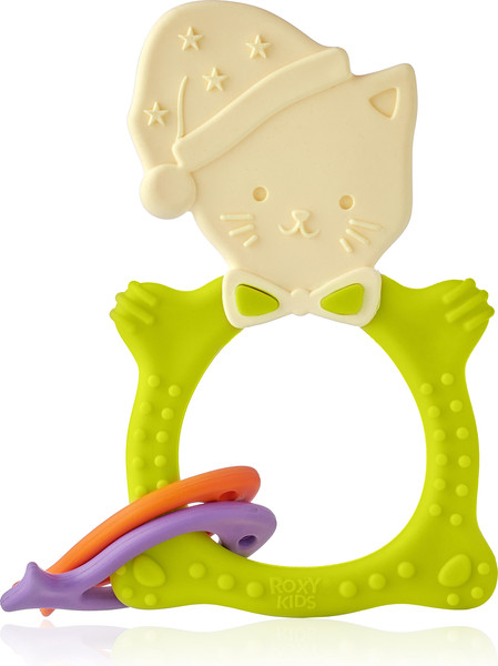 Изображение товара Прорезыватель для зубов ROXY-KIDS Meow Teether / RMT-003 (зеленый)