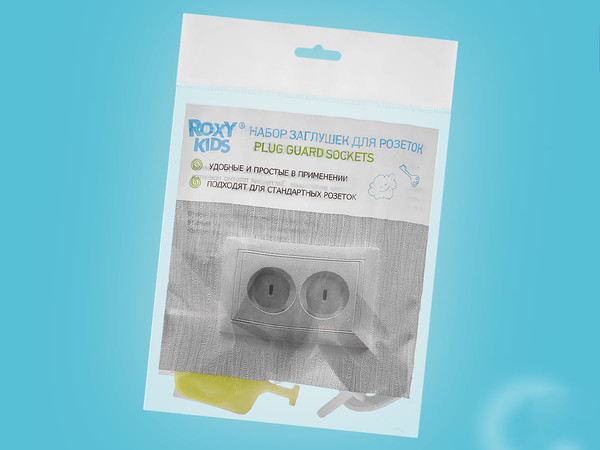 Изображение товара Набор заглушек для розеток ROXY-KIDS RSG-006W (6шт, белый)