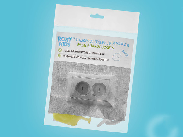 Изображение товара Набор заглушек для розеток ROXY-KIDS RSG-008W (8шт, белый)