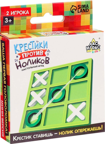 Изображение товара Настольная игра Лас Играс Kids. Крестики против ноликов / 9918359