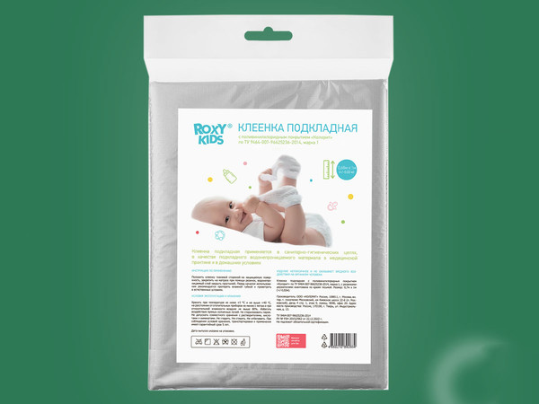 Изображение товара Клеенка детская ROXY-KIDS R-0083 (серый)