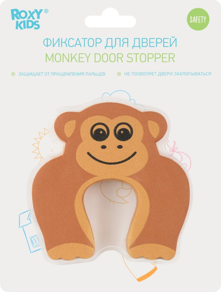 Изображение товара Дверной стоппер ROXY-KIDS Обезьянка. Этиленвинилацетат / RDF-002