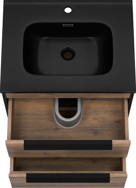 Изображение товара Тумба с умывальником Brevita Monsour 60 / MON-09060-0102Я+9060MMB