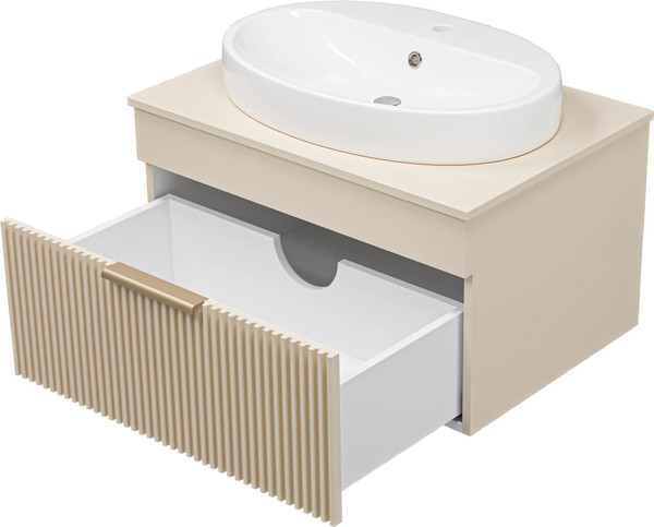 Изображение товара Тумба с умывальником Brevita Enfida 70 / ENF-06070-0341Я+0116