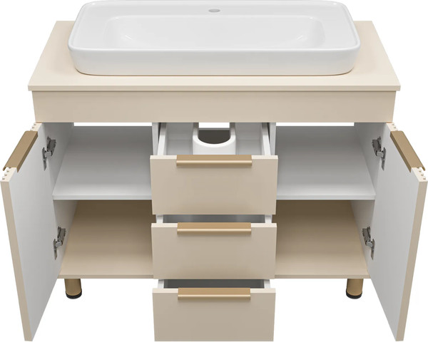 Изображение товара Тумба с умывальником Brevita Enfida 100 / ENF-06100-0343Я+0117