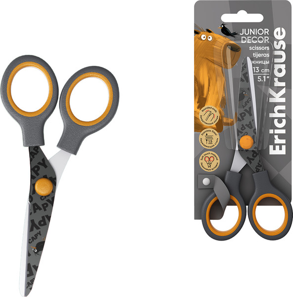 Изображение товара Ножницы канцелярские Erich Krause Juinior Decor. Happy Capy / 60492