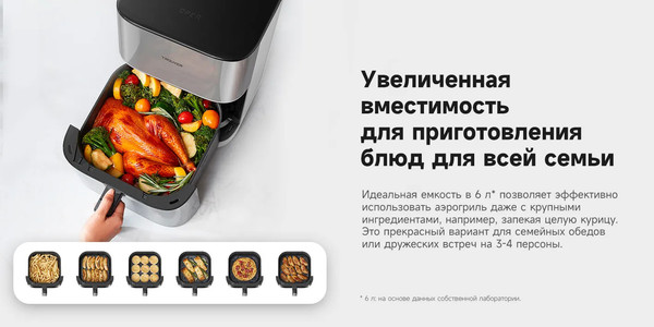 Изображение товара Аэрогриль Trouver Air Fryer FD10 Pro VFF12A (белый)