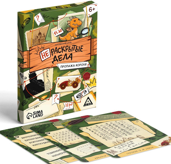 Изображение товара Настольная игра Лас Играс Нераскрытые дела. Пропажа короля / 7798687