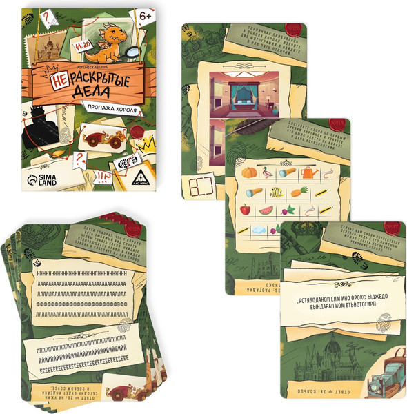 Изображение товара Настольная игра Лас Играс Нераскрытые дела. Пропажа короля / 7798687