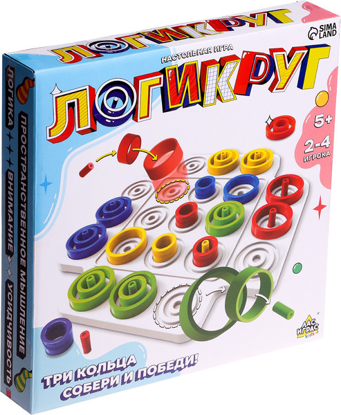 Изображение товара Настольная игра Лас Играс Kids. Логикруг / 10627629