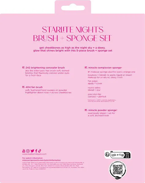 Изображение товара Набор кистей для макияжа Real Techniques Starlite Nights Brush + Sponge Set