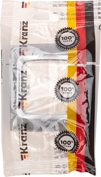 Изображение товара Рамка для выключателей и розеток Kranz KR-78-0285 (серебряный)