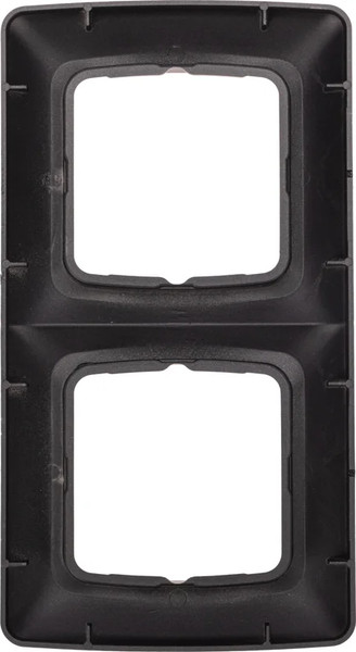 Изображение товара Рамка для выключателей и розеток Kranz KR-78-0346 (черный металлик)