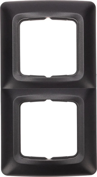 Изображение товара Рамка для выключателей и розеток Kranz KR-78-0346 (черный металлик)