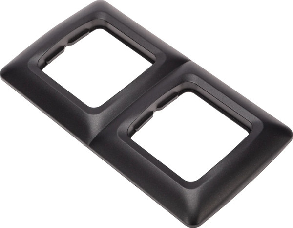 Изображение товара Рамка для выключателей и розеток Kranz KR-78-0346 (черный металлик)